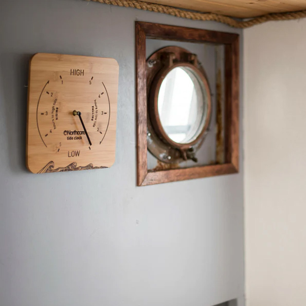 2025 Northcore Wall Mounted Bamboo Tide Clock NOCO88B